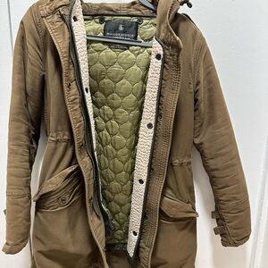 Maison Scotch Brown Parka Coat